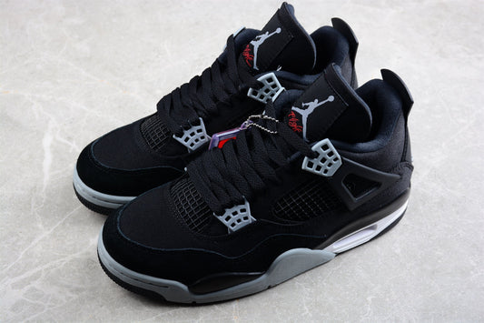 AJ 4 Retro Black Canvas
